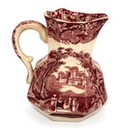 Mason’s Stratford Ironstone Pitcher, Red Transferware, England, 1950s — image 3