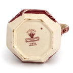 Mason’s Stratford Ironstone Pitcher, Red Transferware, England, 1950s — image 6