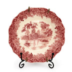 Mason’s Stratford Ironstone Wall Plates Set of 3, Red Transferware — image 4
