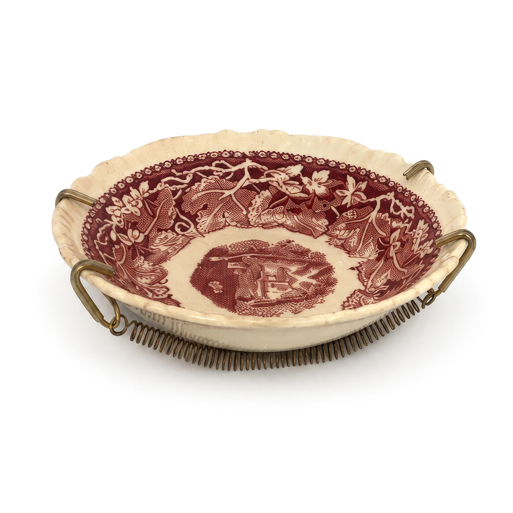 Mason’s Stratford Ironstone Wall Plates Set of 3, Red Transferware — image 9