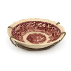 Mason’s Stratford Ironstone Wall Plates Set of 3, Red Transferware — image 9
