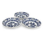 Cauldon England Meissen Blue Onion Porcelain Berry Bowls, Set of Three, circa 18 — image 5