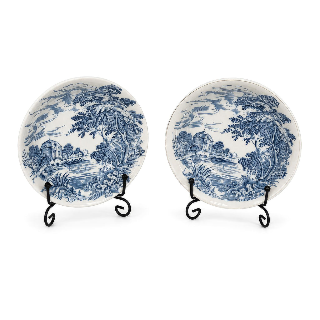 Enoch Wedgwood Countryside Blue Berry Bowls, England — image 5