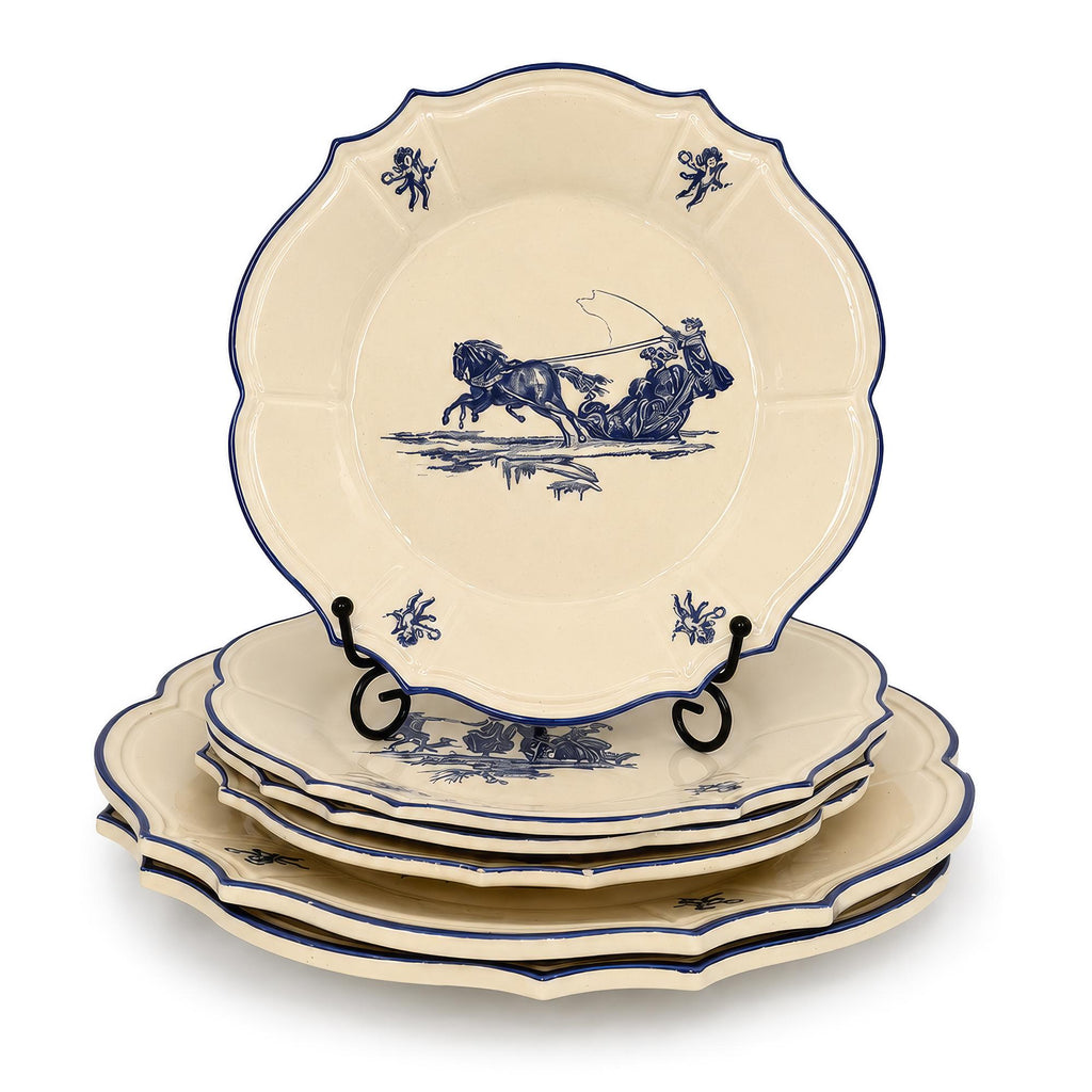Niderviller Porcelain Tableware Set, Blue Délices, 1970s — image 3
