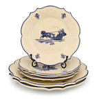 Niderviller Porcelain Tableware Set, Blue Délices, 1970s — image 3