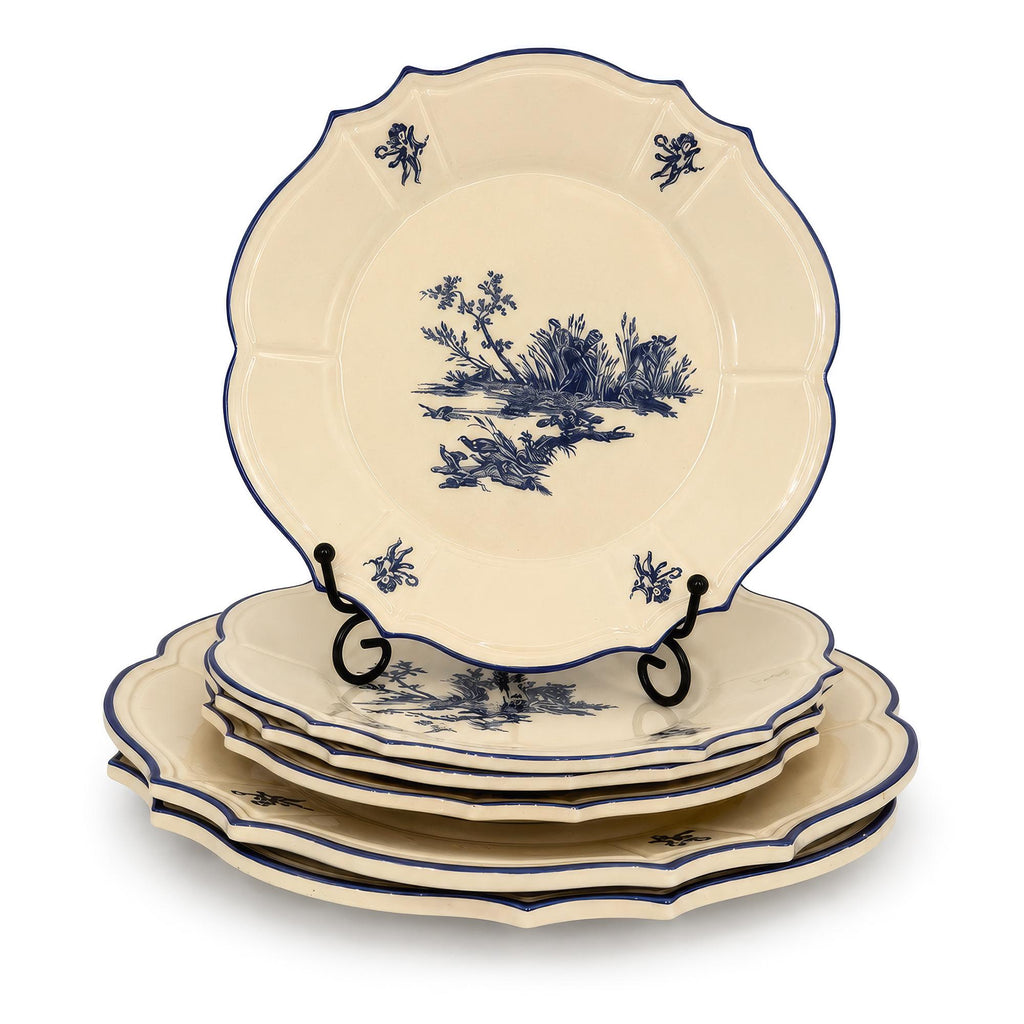 Niderviller Porcelain Tableware Set, Blue Délices, 1970s — image 4
