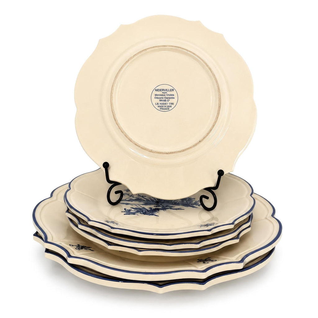Niderviller Porcelain Tableware Set, Blue Délices, 1970s — image 6