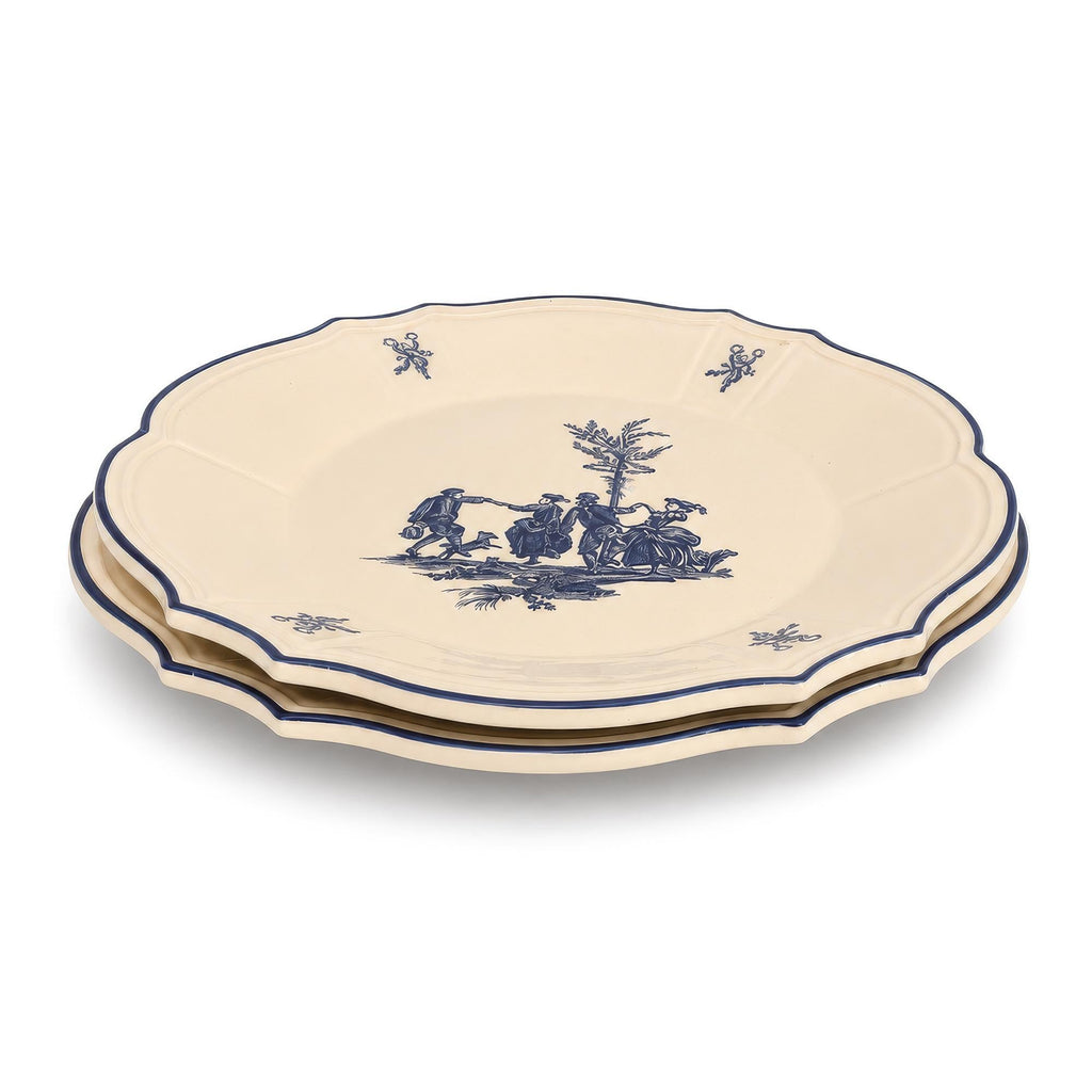 Niderviller Porcelain Tableware Set, Blue Délices, 1970s — image 9