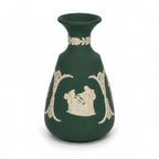 Pair of Wedgwood Green Jasperware Bud Vases, Neoclassical, 1960s — image 7