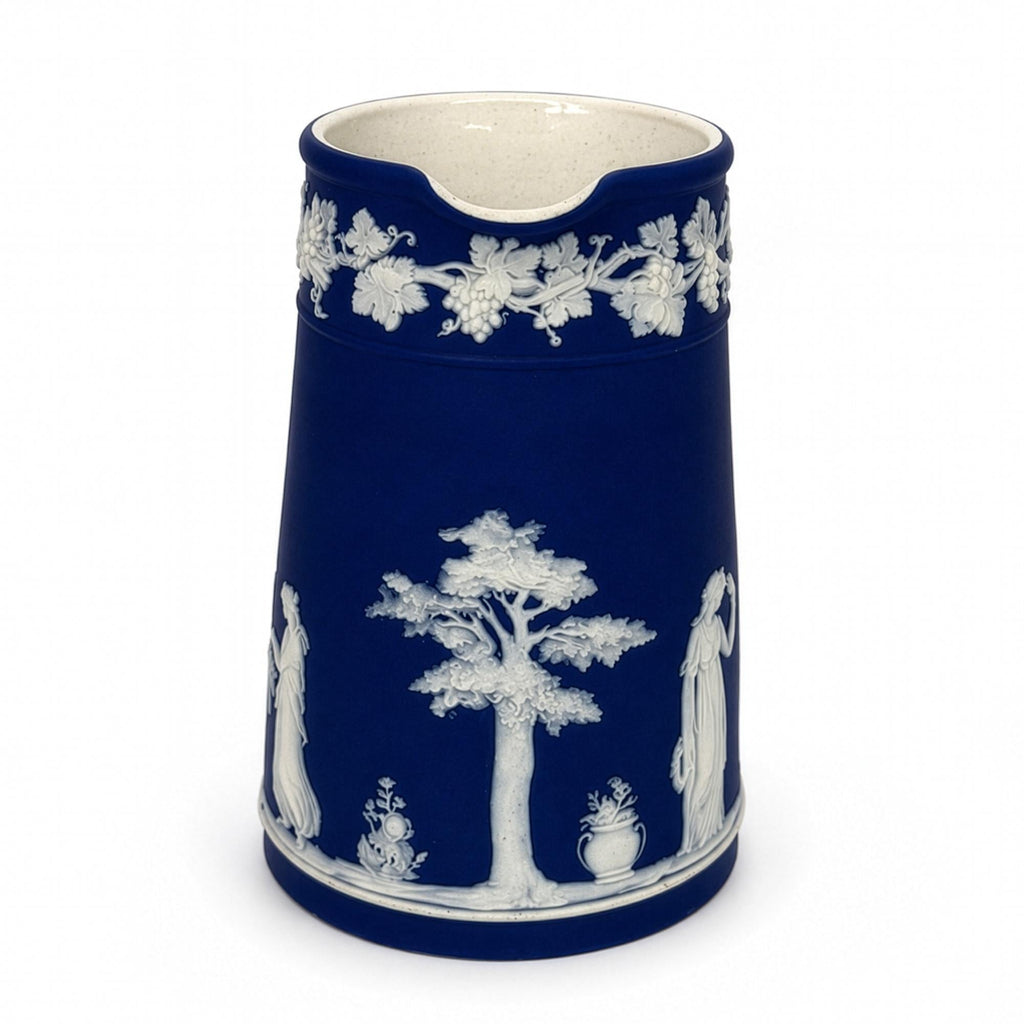 Wedgwood Cobalt Blue Jasperware Tea Set, 4-Piece, England, 1960s — image 4