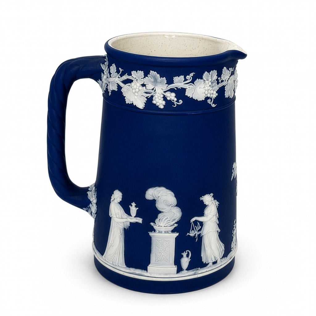 Wedgwood Cobalt Blue Jasperware Tea Set, 4-Piece, England, 1960s — image 5