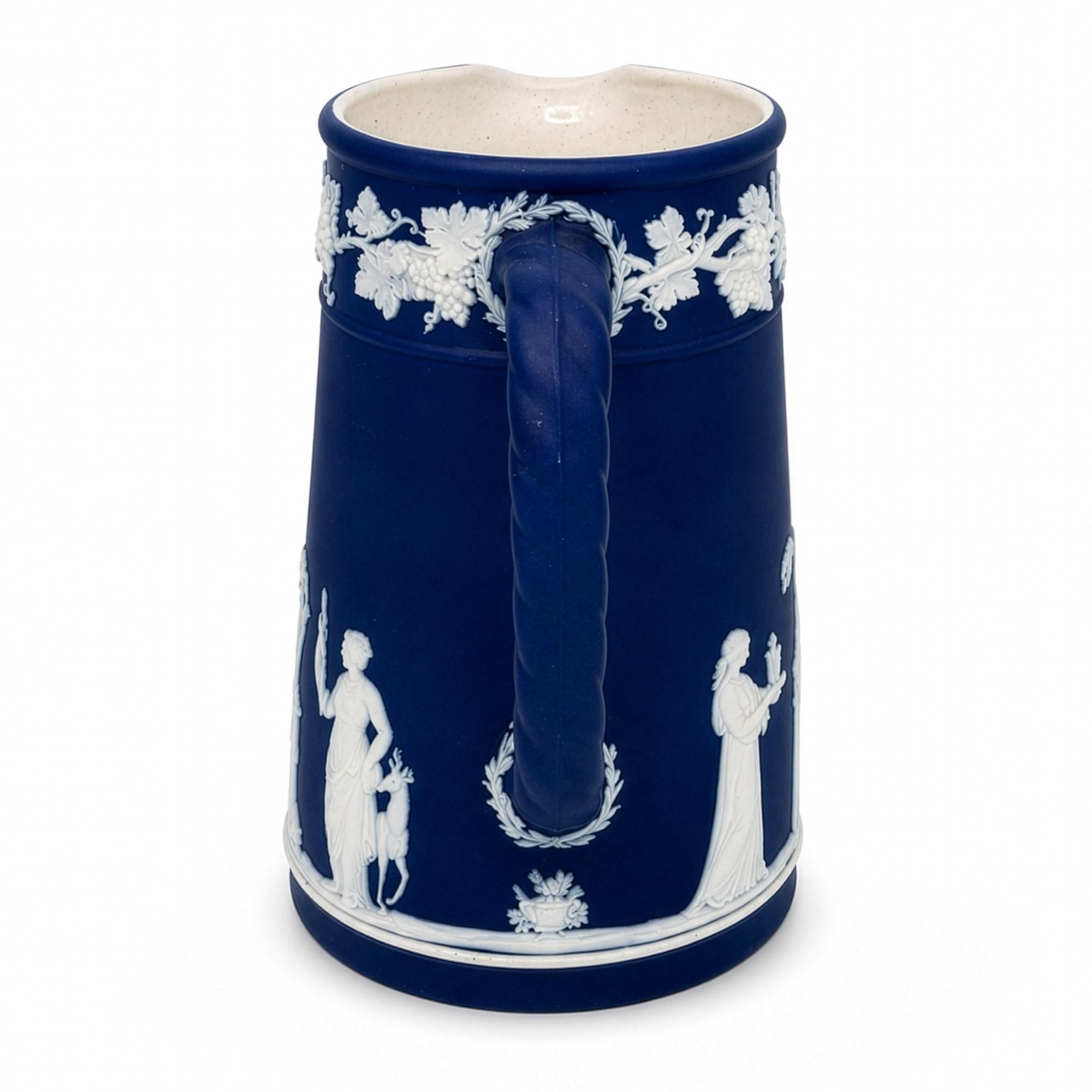 Wedgwood Cobalt Blue Jasperware Tea Set, 4-Piece, England, 1960s — image 6