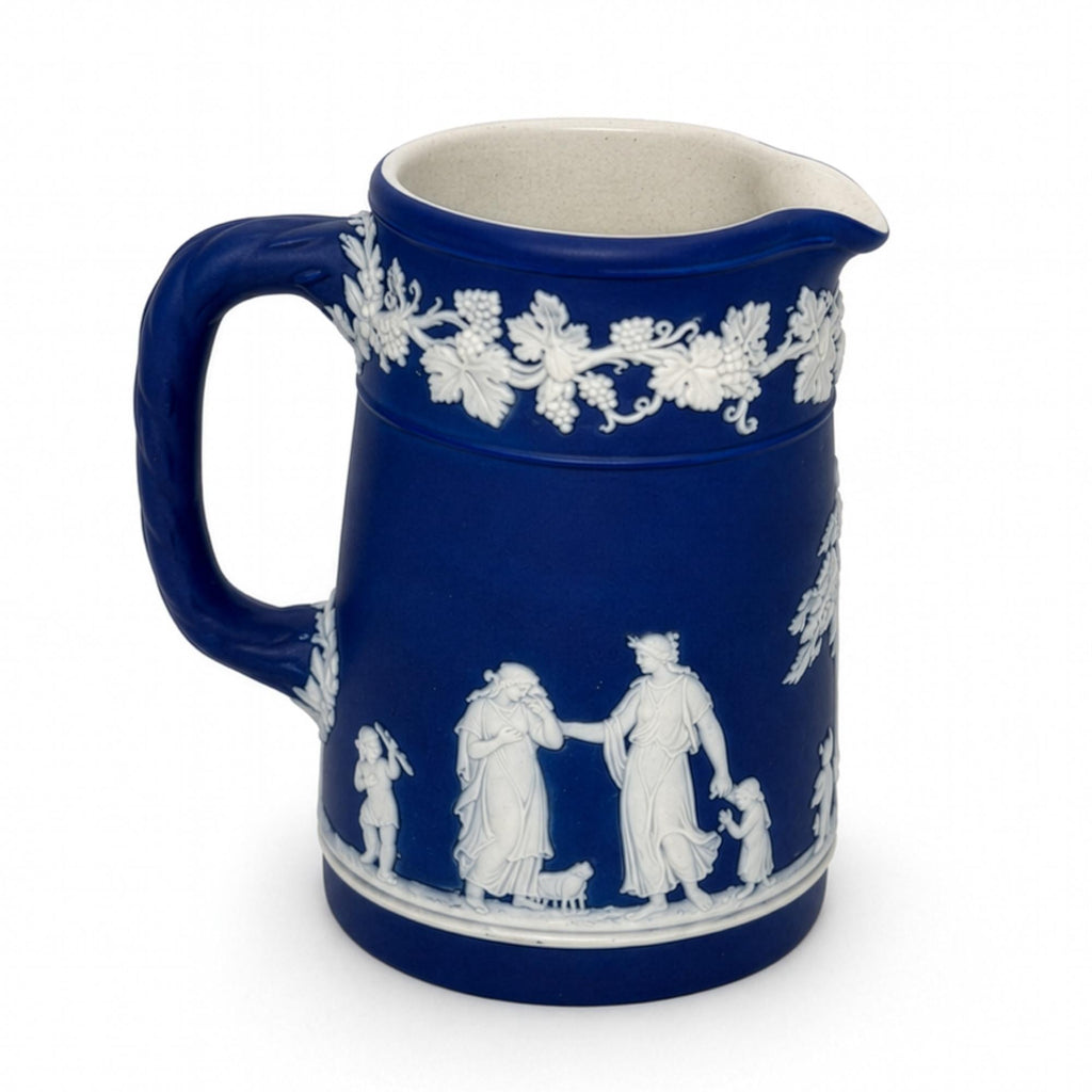 Wedgwood Cobalt Blue Jasperware Tea Set, 4-Piece, England, 1960s — image 11