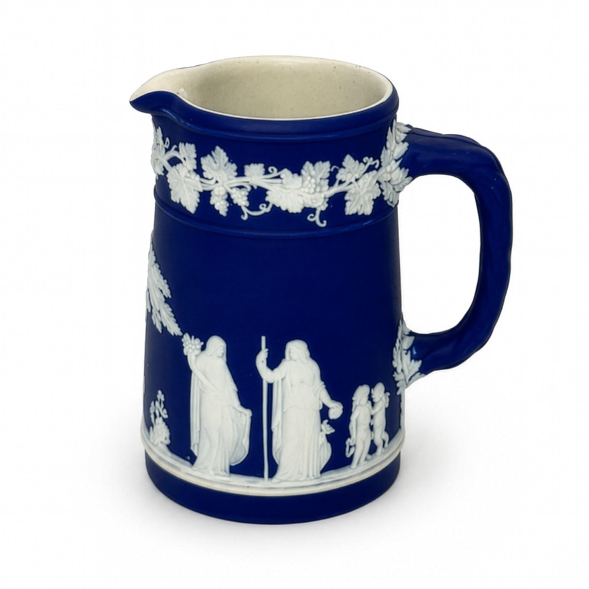 Wedgwood Cobalt Blue Jasperware Tea Set, 4-Piece, England, 1960s — image 13