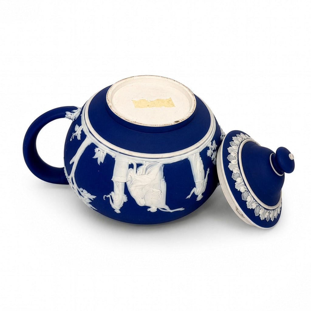 Wedgwood Cobalt Blue Jasperware Tea Set, 4-Piece, England, 1960s — image 20