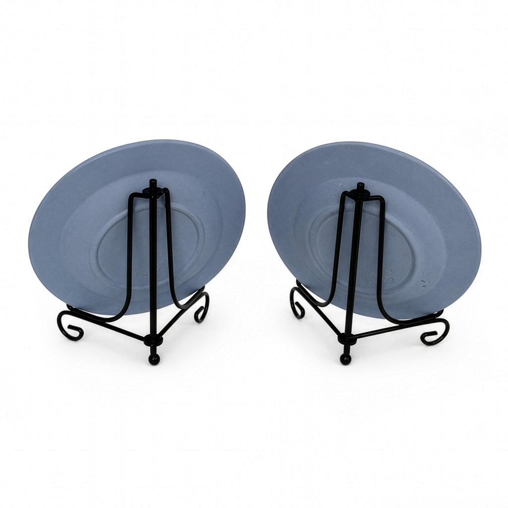 Wedgwood Blue Jasperware Neoclassical Trinket Dish, England, 1960s — image 6
