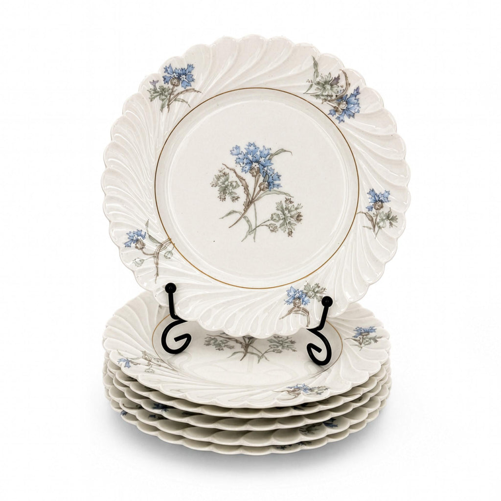Set of Six Haviland Limoges Bread and Butter Plates, Bergère, 1958 — image 2