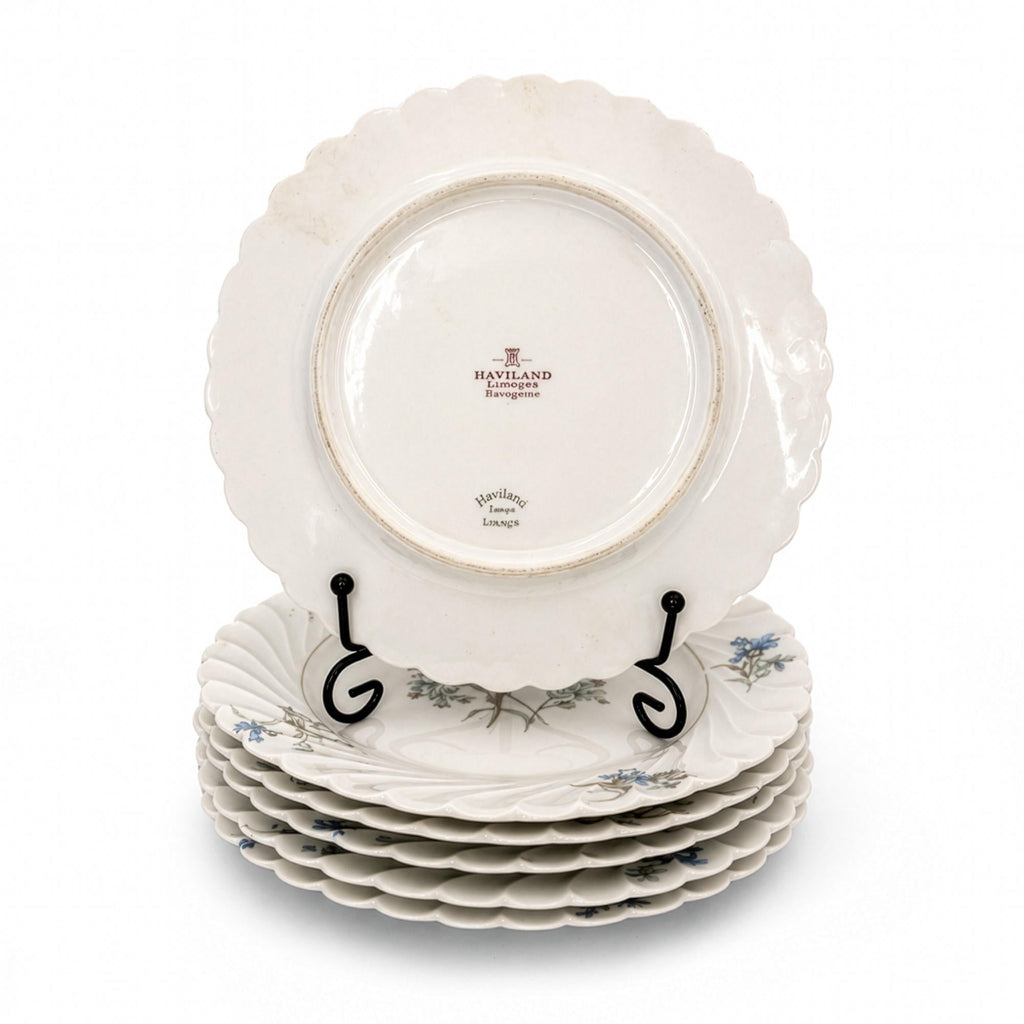 Set of Six Haviland Limoges Bread and Butter Plates, Bergère, 1958 — image 3