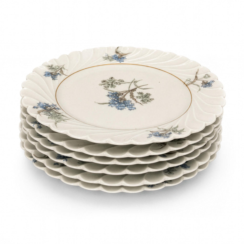 Set of Six Haviland Limoges Bread and Butter Plates, Bergère, 1958 — image 4