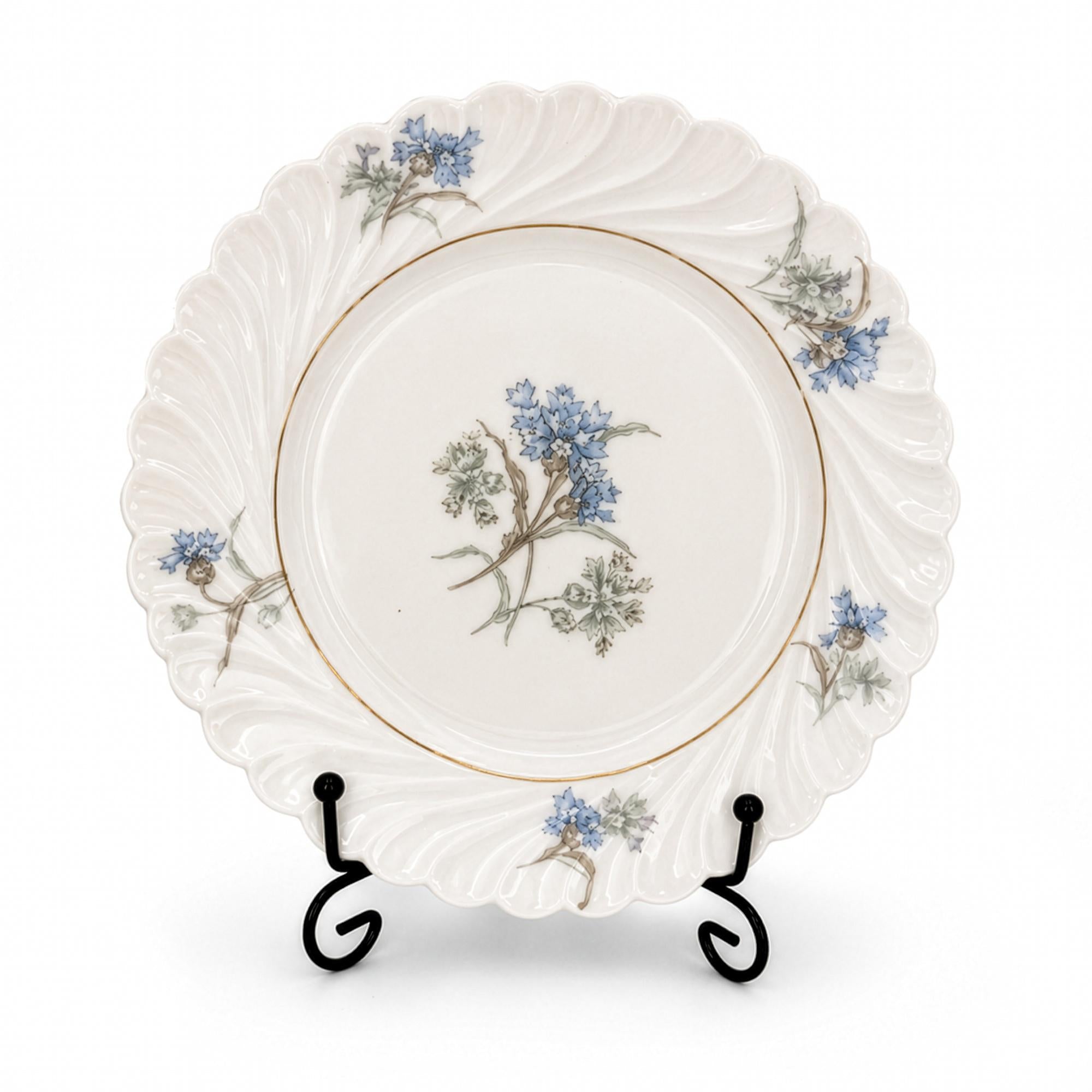 Set of Six Haviland Limoges Bread and Butter Plates, Bergère, 1958 — image 5