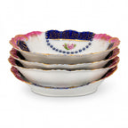 Set of Four IPF Germany Porcelain Oval Dishes, Cobalt Blue & Gold — image 2