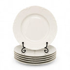 Haviland Limoges Ranson Set of 6 Antique White Porcelain Dinner Plates — image 3