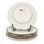 Haviland Limoges White Porcelain Luncheon Plates Set with Gold Trim — image 7