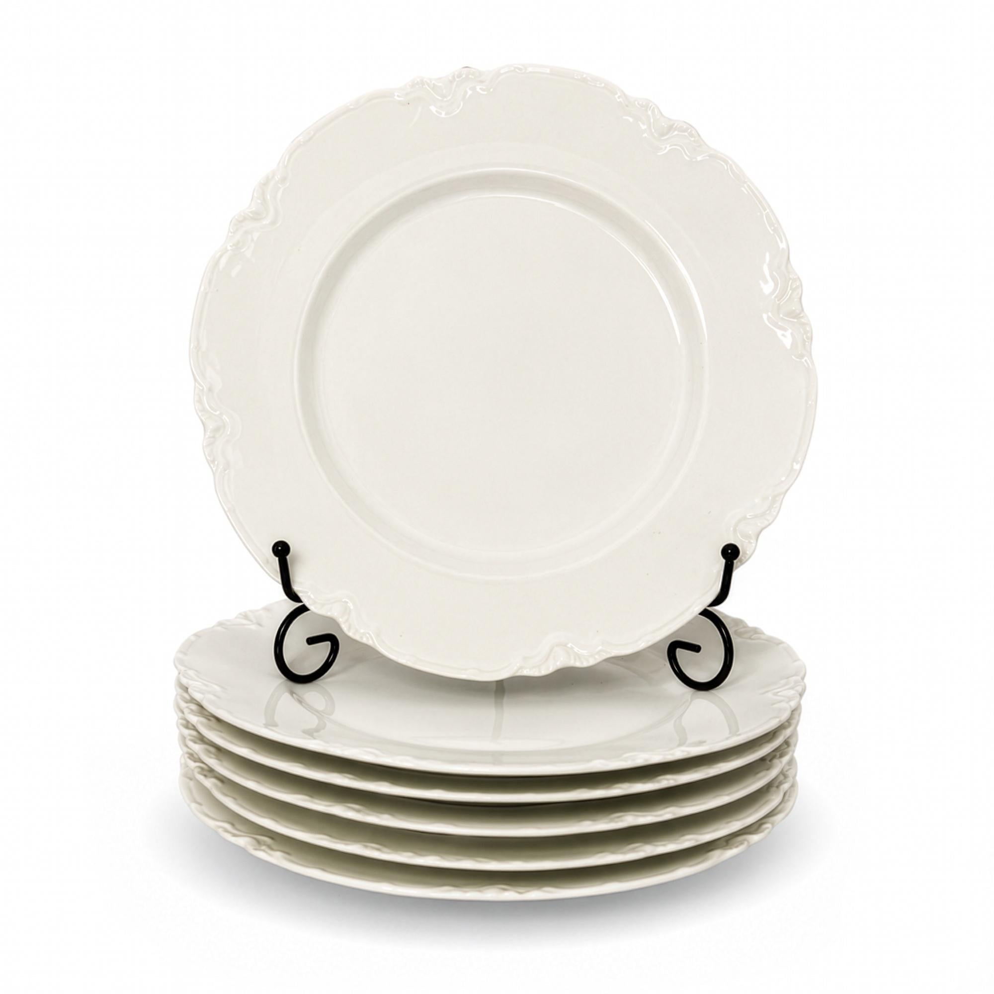 Haviland Limoges Ranson White Porcelain Bread and Butter Plates Set — image 3