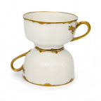 Haviland Limoges Ranson Porcelain Cup and Saucer Set, Gold Trim — image 9