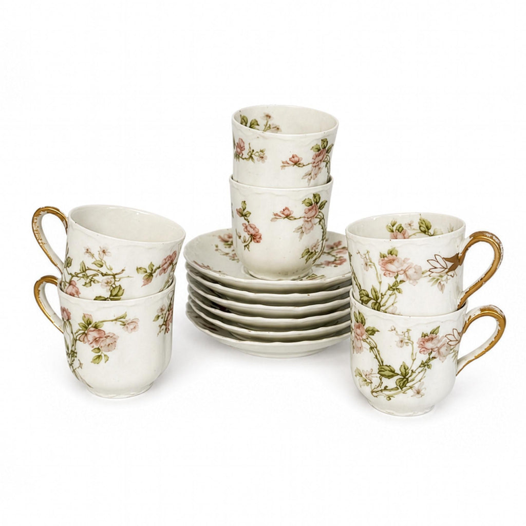Haviland Limoges Porcelain Demitasse Cups and Saucers, Set of 6 — image 2