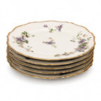 Haviland Limoges Purple Floral Bread and Butter Plates, France, 1930 — image 4