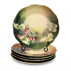 Set of 5 Hand-Painted Limoges Porcelain Plates with Scalloped Edges — image 6