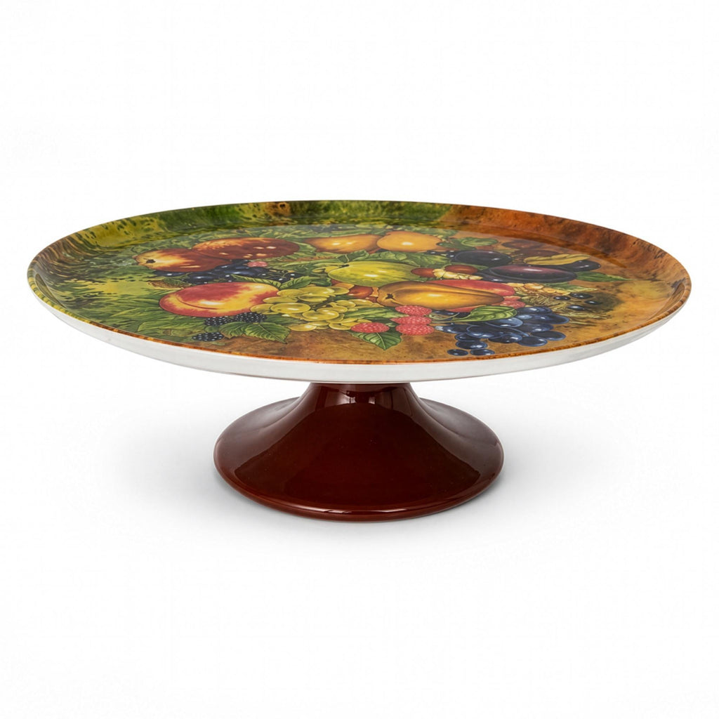 Rochard Limoges Fruit Dessert Service & Porcelain Cake Stand Set — image 2