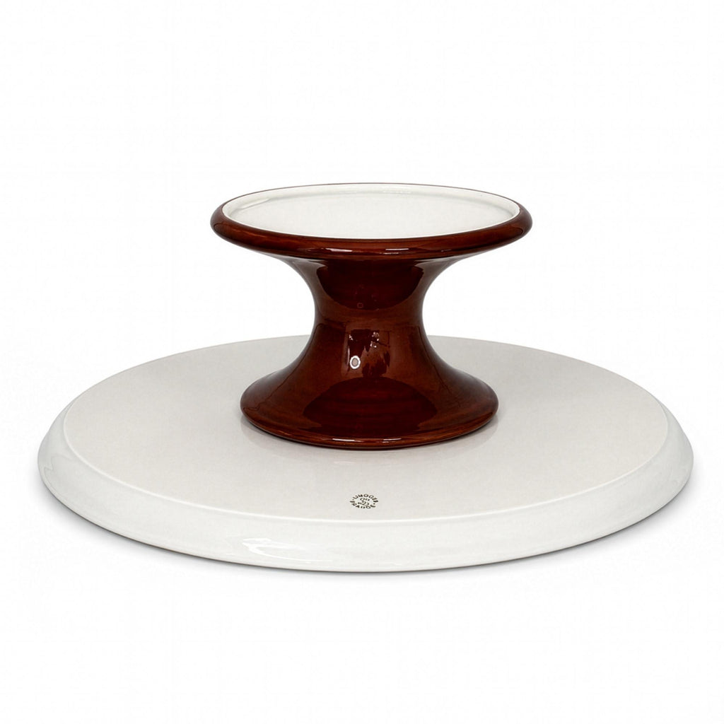 Rochard Limoges Fruit Dessert Service & Porcelain Cake Stand Set — image 11