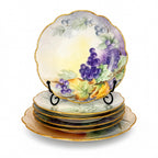 Hand-Painted Limoges Porcelain Dessert Service with Fruit Motifs, 1930 — image 6