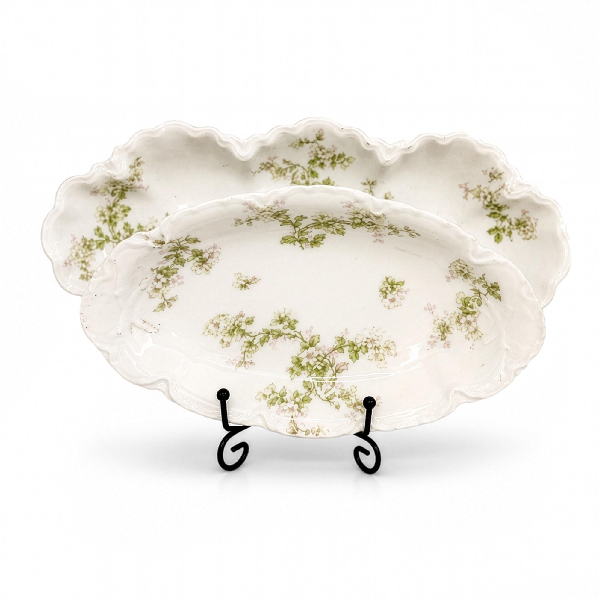 Haviland Limoges Montebello Floral Serving Dishes, Porcelain, France — image 7