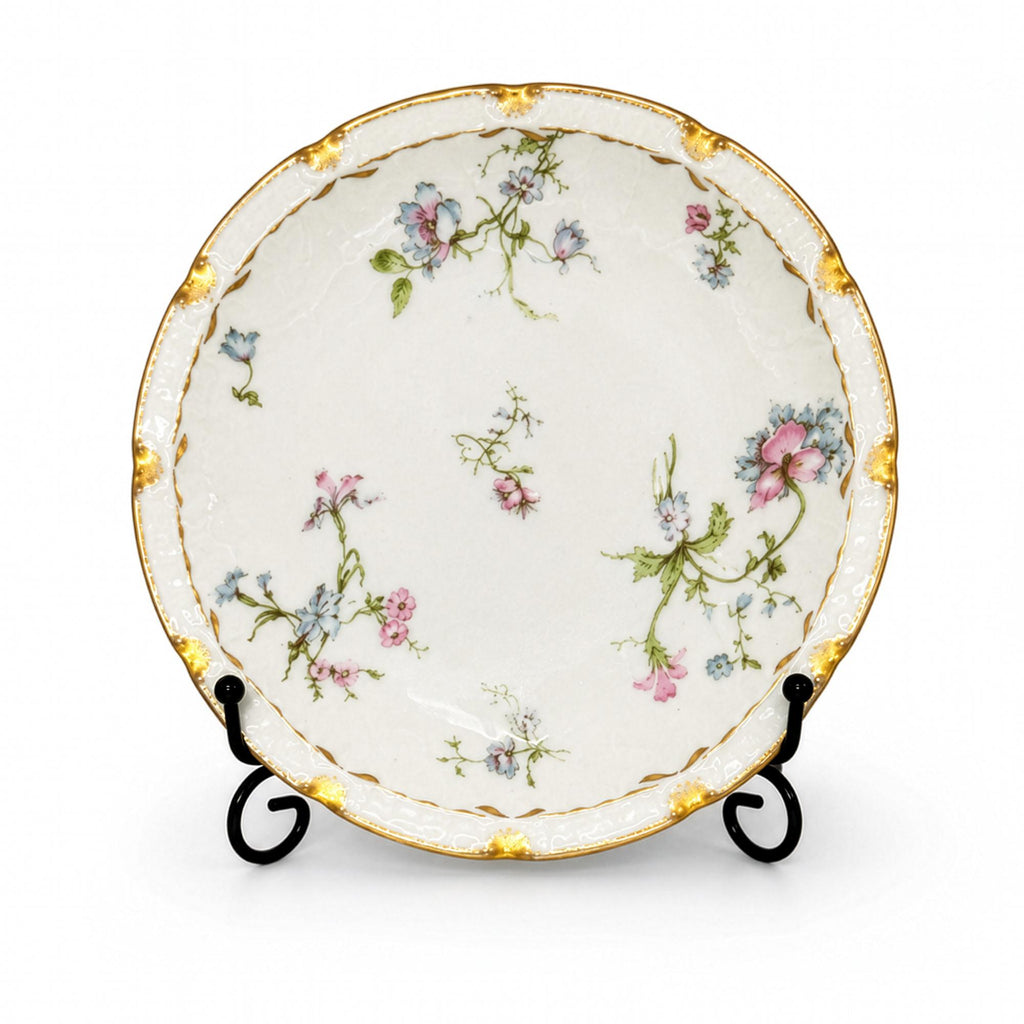 Haviland Limoges Floral Porcelain Plates Set of Eight, France, 1888 — image 5