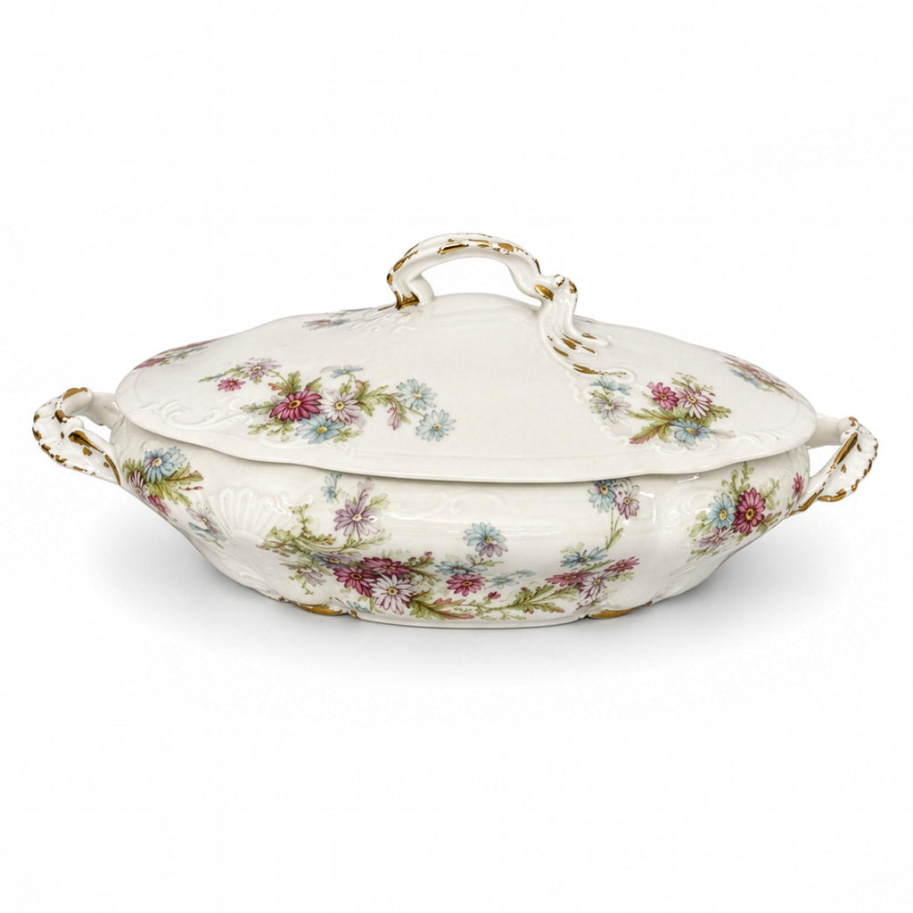 Haviland Limoges Floral Covered Serving Dish, Porcelain, France, 1930 — image 2