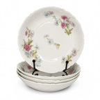 Set of Four Limoges Porcelain Berry Bowls, Floral Design, France, 1930 — image 4