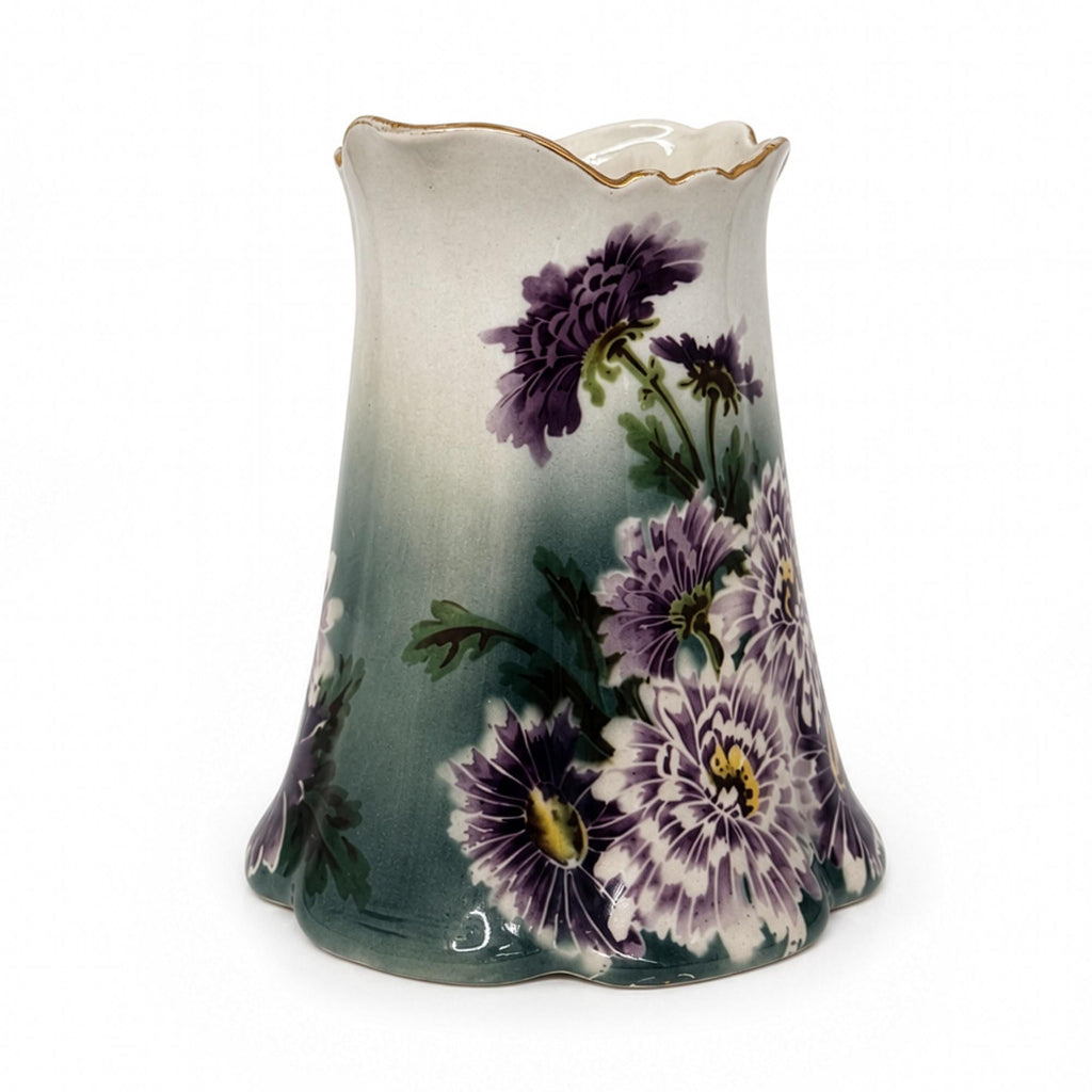 Antique French Faience Pitcher by Keller & Guérin, 1895, Hand-Painted — image 3