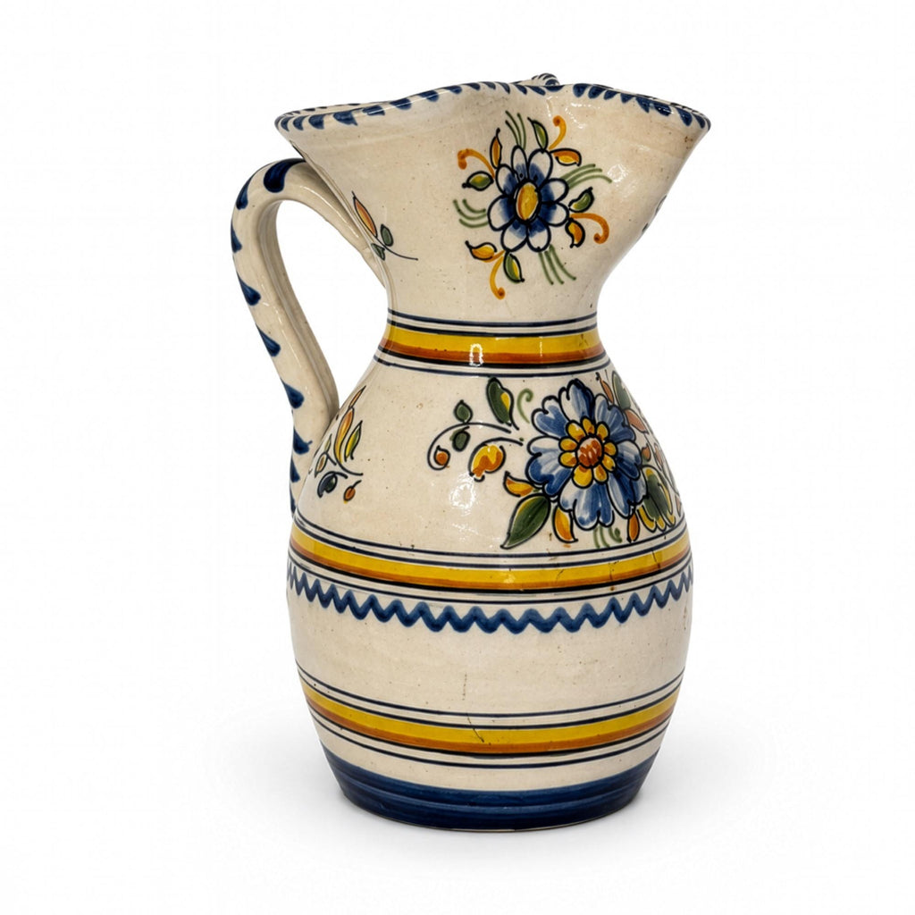 Vintage Hand-Painted Faience Pitcher from Talavera, Spain, 1970s — image 2