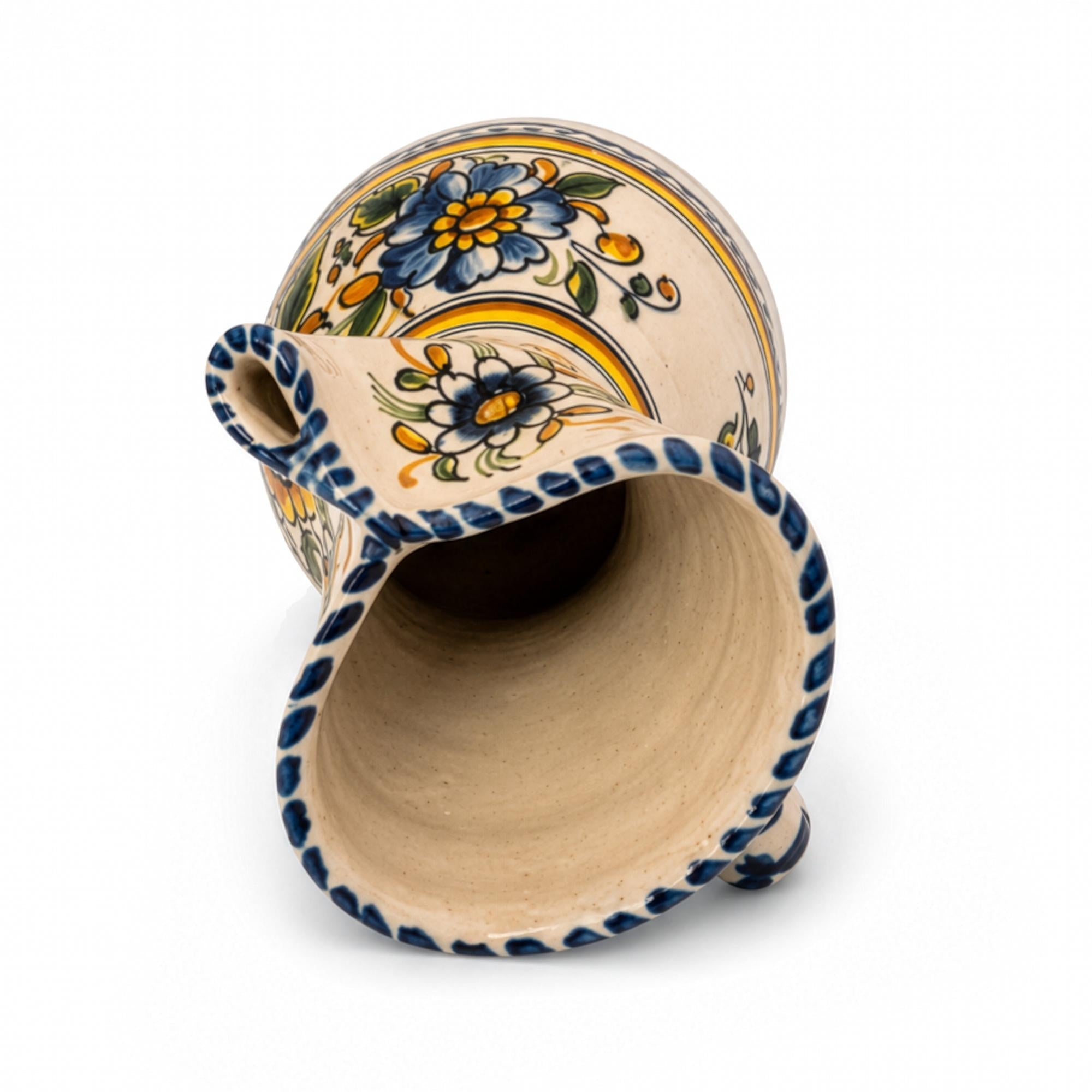 Vintage Hand-Painted Faience Pitcher from Talavera, Spain, 1970s — image 7