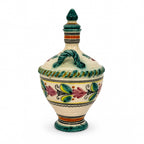 Vintage Hand-Painted Spanish Ceramic Decanter and Goblet Set, 1970 — image 4