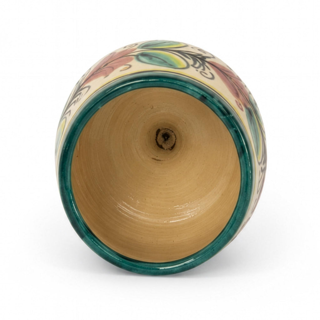 Vintage Hand-Painted Spanish Ceramic Decanter and Goblet Set, 1970 — image 11