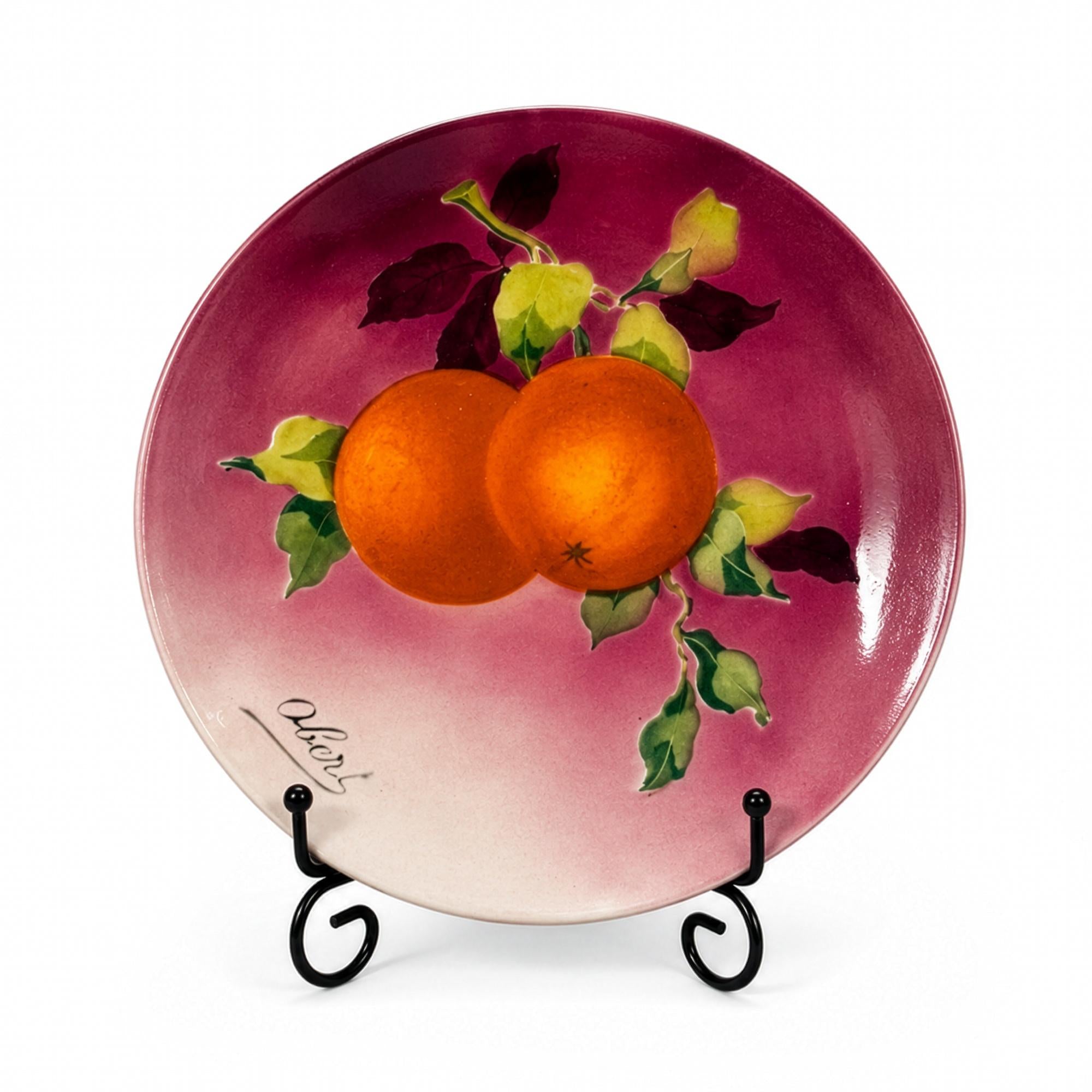 Antique Keller & Guérin Lunéville Faience Plates Set, Obert, 1900 — image 3