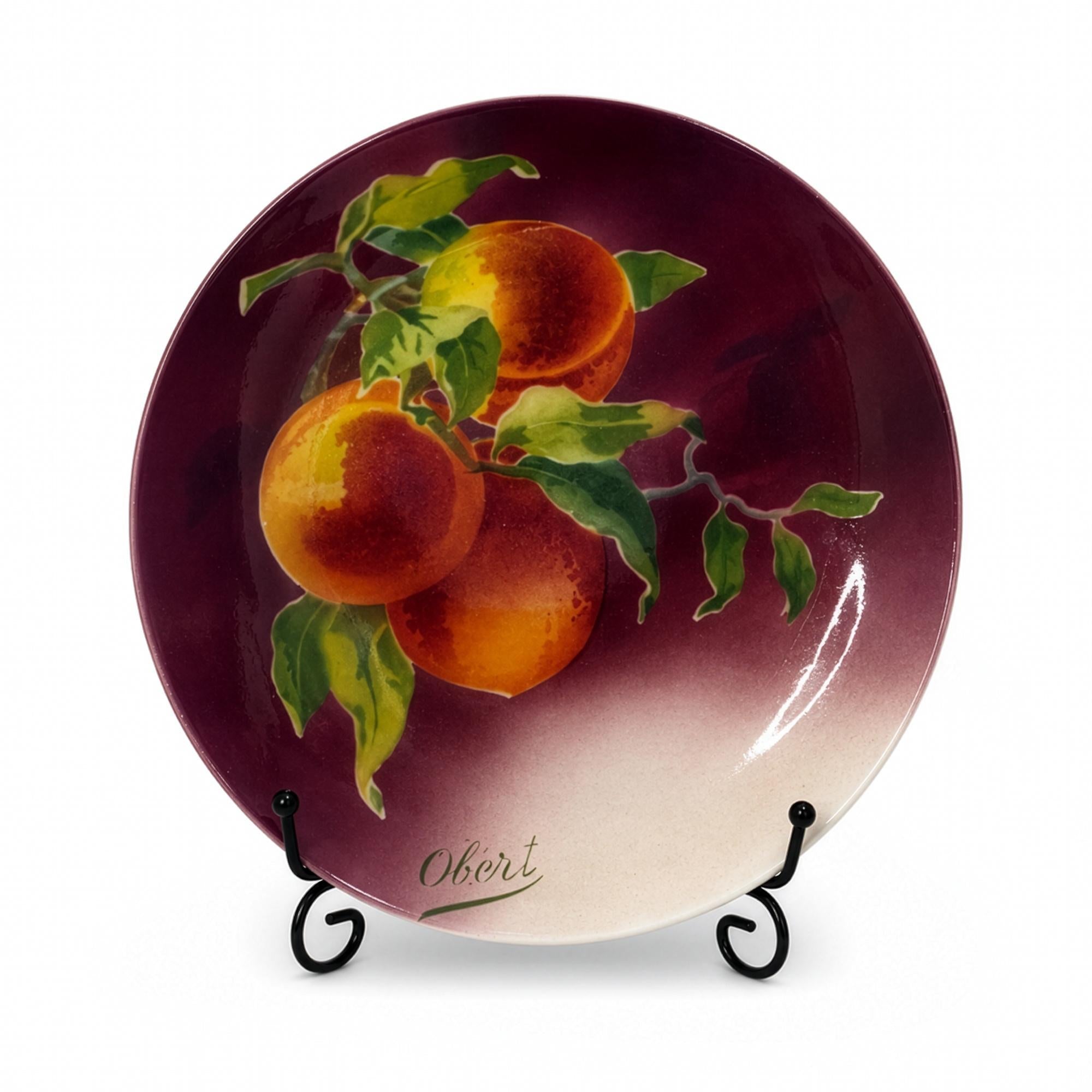 Antique Keller & Guérin Lunéville Faience Plates Set, Obert, 1900 — image 6