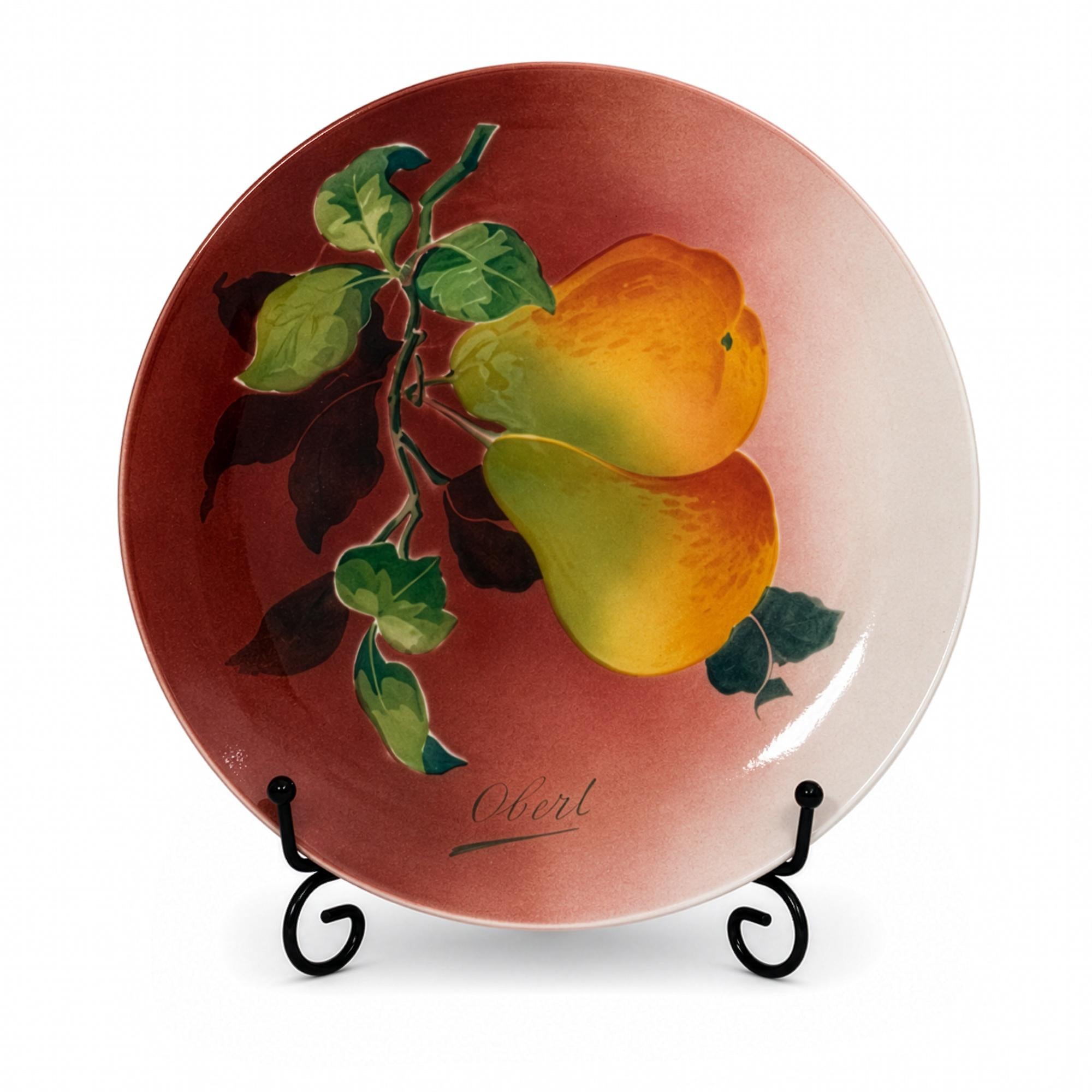 Antique Keller & Guérin Lunéville Faience Plates Set, Obert, 1900 — image 14