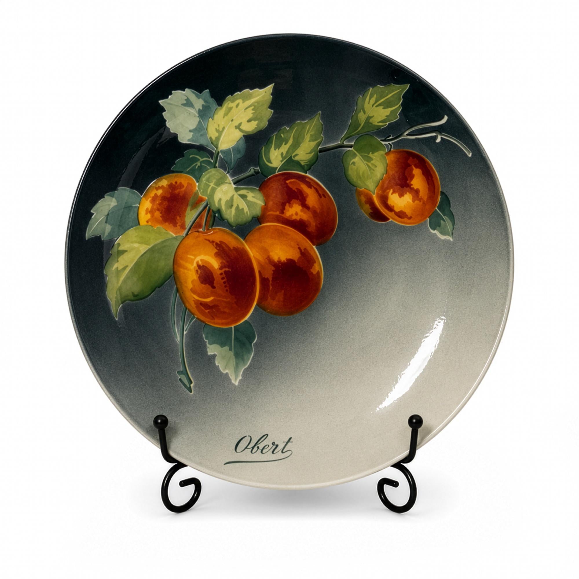 Antique Keller & Guérin Lunéville Faience Plates Set, Obert, 1900 — image 18