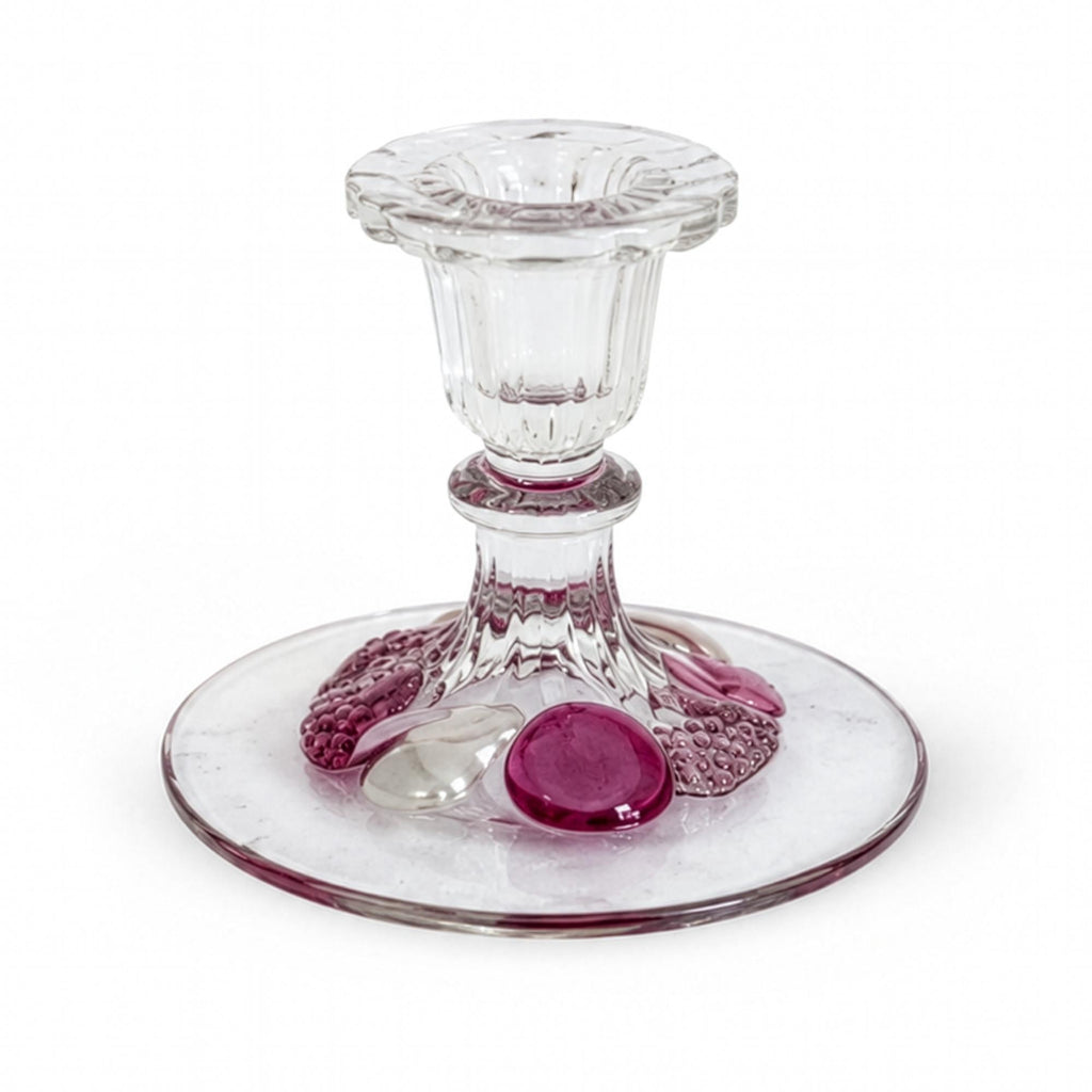 Vintage Westmoreland Della Robbia Ruby Flashed Glass Candlesticks — image 6