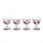 Vintage Westmoreland Della Robbia Sherbet Cups Set, Ruby Glass, 1960 — image 2